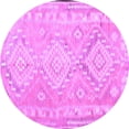 thumbnail image 1 of Ahgly Company Indoor Round Oriental Purple Traditional Area Rugs, 8' Round, 1 of 4
