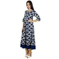 thumbnail image 2 of Bimba Womens Anarkali Kurta Kurti 3/4 Sleeves Classic Dress Fashion Clothing, 2 of 6