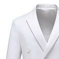 thumbnail image 5 of Xuniizn Double Breasted Suit Men, Solid Color Plus Size Business Formal Suits with Pockets, Elegant Delicate Wedding Tuxedo Suits, 5 of 7
