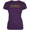 thumbnail image 2 of Mardi Gras Return Me to New Orleans Purple Juniors Soft T-Shirt - Medium, 2 of 2