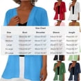 thumbnail image 4 of Fabrcox Shrugs for Women Chiffon Open Front Long Cardigans for Women Short Sleeve Comfy Casual Sun Protection Lightweight Sheer Shawl M, 4 of 6