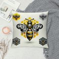 thumbnail image 2 of Leisuo Pillow Covers, Bee Summer Honeycomb Farmhouse Decorations Throw Pillow Covers Honeybee Seasonal Outdoors Decorative Cushion Case for Couch Sofa Home, 2 of 5