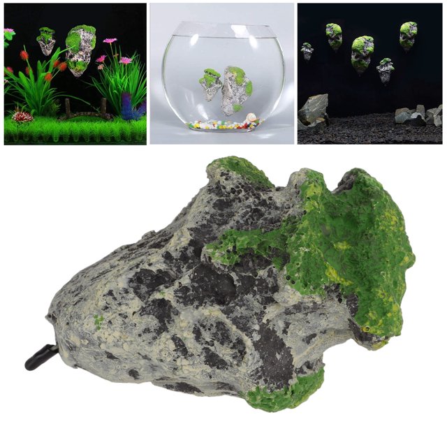 Floating Stone, Safe Soluble Minerals Multifunctional Simulation Fish Tank Floating Moss Rocks for Aquarium for Fish Tank