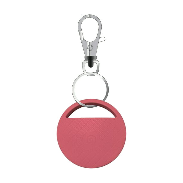 Rastreador GPS inalámbrico BT Smart Tracker para mascotas / Llaves / Bolsas Control de la aplicación Localizador de artículos BT Selfie Shutter Notificación bidireccional, Rosa Abanopi Rastreador