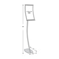 thumbnail image 2 of Azar 17"(H) x 11"(W) Curved Metal Floor Sign Holder 300888, 2 of 2