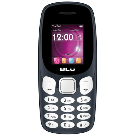 BLU Tank Jr T590 Unlocked GSM Dual-SIM Feature Phone w/ Built-in Flashlight & FM Antenna - Dark