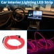 thumbnail image 3 of Cuerda de luz LED EL de 2m Unique Bargains, luz de cadena brillante para iluminación interior de automóviles, tira LED auto flexible de neón para decoración de coches USB(5V) Rosa, 3 of 7