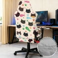 thumbnail image 4 of Xoenoiee Cat Paw Fish Star Pattern Gaming Chair Covers Waterproof Cat Scratch Proof Stretch Game Chair Cover with Armrest Anti-Scratch Protection for Ergonomic Gaming Rotating Desk Chair, 4 of 7