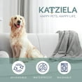 thumbnail image 6 of Katziela Large Soft Throw Pet Blanket, Premium Waterproof 100% Fabric for Cats & Dogs, Gray Striped, 6 of 8