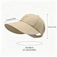 thumbnail image 3 of PureCasa Women's Sun Hat Wide Brim Uv Protection Outdoor Ponytail Hat Travel Casual Lightweight Beach Hats for Women, 3 of 5