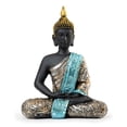 thumbnail image 5 of Accent Collection Petite Statue Méditante Buddha, Figurine Noir Or, Sculpture de Bureau de Salon 11 Pouces, Décoration d'Étagère, Cadeaux Spirituels, Objets de Collection, 5 of 5