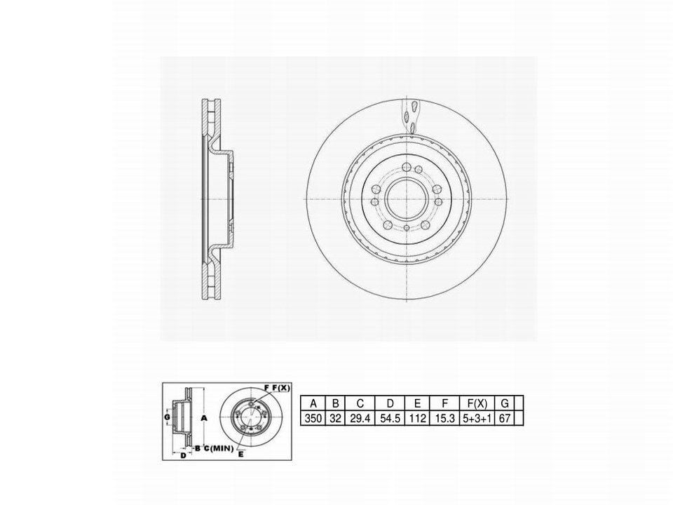 Winstop Brake Rotor, Front WS249931, Mercedes-Benz GL350 2016-2013