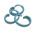 thumbnail image 2 of Live Life Hang Ease Set of 12 "C" Type Plastic Shower Curtain Hooks - Light Blue, 2 of 2