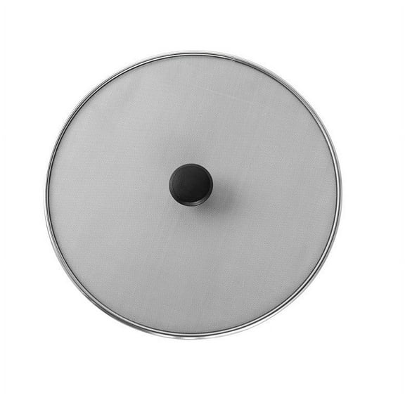 Nordic Ware 13-Inch Stainless Steel Fry Spatter Cover with Phenolic Knob
