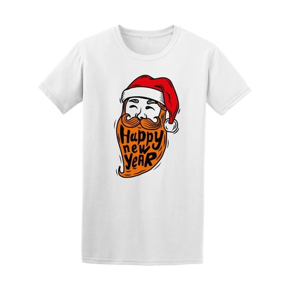 Hipster Ginger Santa Claus Tee Men's -Image by Shutterstock