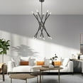 thumbnail image 2 of 46776-76 Livex Lighting Soho - 12 Light Chandelier In Transitional Style-25 Inches Tall and 27.5 Inches Wide-Scandinavian Gray Finish    -Traditional, 2 of 13