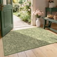 thumbnail image 2 of ATHOPE Floral 2x3 Area Rug, Machine Washable Rugs Soft Non Slip Low Pile Rugs for Living Room Bedroom Nursery Kitchen Dining Room Indoor, Small Floral Print Pattern Carpet, Sage Green, 2 of 8