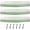 White-3 Pack Pool Ladders+3 Pcs Reflective Strips, variant on (3-Pack, White) 18" Universal Swimming Pool Ladder Rung Step Replacement with Stainless Steel Bolts Compatible with Inground Above Ground Pool Heavy-Duty Molded Plastic Ladder Step Parts