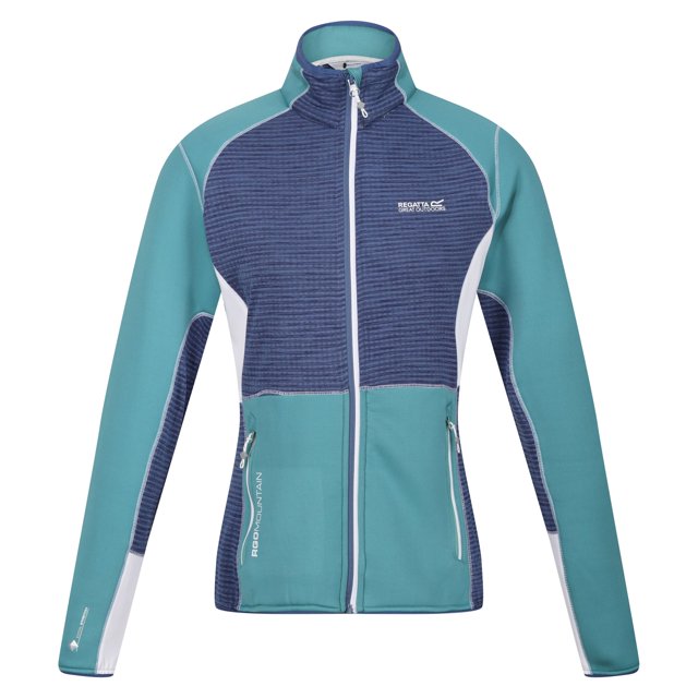 Regatta - Chaqueta Softshell Yare VII de Jaspeada para Mujer (Azul Bristol, Vaquero Dusty)