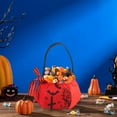 thumbnail image 6 of LHNFT 2 Pcs Halloween Pumpkin Candy Bags Reusable Hand-Held Trick or Treat Candy Bag Gift Cloth Bags for Halloween Party Decorations Supplies, 6 of 6
