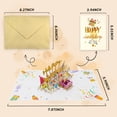 thumbnail image 5 of (4 pack) Lockways Pop Up Birthday Cards for Women, Musical LED Lights Birthday Cards with Blow Out Candle, 3D Blowable Birthday Gifts for Women, Men, Mom, Dad, 5 of 20