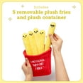 thumbnail image 4 of Emotional Support Fries Plush Toys by Emotional Support Pals, 5 Food Plushies with Carrying Basket, Cute Gifts for Girlfriend, 4 of 10