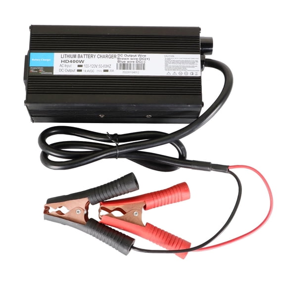 14.4V 20A Smart Charger For Lithium LiFePO4 Deep Cycle Rechargeable Batteries