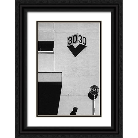 Watanabe, Kentaro 11x14 Black Ornate Wood Framed with Double Matting Museum Art Print Titled - 30