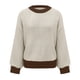 thumbnail image 4 of Suéter de cuello redondo para mujer, moda informal, color retro, tejido de manga larga, suéter de cuello redondo para mujer, 4 of 8