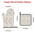 thumbnail image 2 of Cauagu Animals In Tribe Print Oven Mitts and Pot Holders 4 pcs Set,Extra Thicken Long Kitchen Oven Glove Potholders BBQ Gloves-Oven Mitts and Pot Holders(11 Inch), 2 of 6