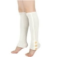 thumbnail image 2 of Ohufall Women's Warm Wool Socks Knitted Button Jacket Long Boot Covers Stacked Socks Foot Warmers Leg Covers, 2 of 4