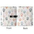 thumbnail image 2 of Leather Notebook with Pen Holder Writing Notepad Includes 100 Pages Lined Journal Watercolor Dog Paw Prints, 2 of 6