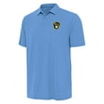 thumbnail image 2 of Men's Antigua  Powder Blue Milwaukee Brewers Era Polo, 2 of 3
