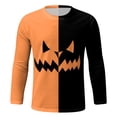 thumbnail image 4 of LIIPEE Halloween Graphic Tees For Men Long Sleeve Crew Neck Casual T Shirts Male Comfortable Breathable Versatile Tshirt,XXXL, 4 of 4