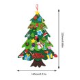 thumbnail image 3 of Árbol de Navidad Montessori, decoración colgante de pared con tema de Festival desmontable, puerta de Navidad, 3 of 5