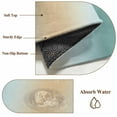 thumbnail image 2 of Teal Ombre Bathroom Rug Washable 2x3 Entryway Rug Non Slip Modern Yellow Gradient Farmhouse Art Front Door Mat Low Pile Indoor Doormat Throw Floor Carpet for Kitchen Bedroom Entrance, 2 of 8