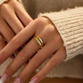thumbnail image 4 of 925 Sterling Silver Inspirational Jewelry Rings for Women Adjustable Wrap Open Rings Heart Ring Personality Encouragement Gift to Daughter Birthday Christmas Gifts for Couple Men, 4 of 12