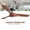 Walnut, variant on Bestco Low Profile Ceiling Fan 52" Modern Fan with Remote Control Timer 6 Speeds Black