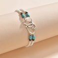 thumbnail image 2 of Stylish and Comfortable Women's Double Layer Rice Bead Heart Anklet, 2 of 4