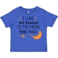 thumbnail image 3 of Inktastic I Love My Family to the Moon and Back Boys or Girls Toddler T-Shirt, 3 of 5