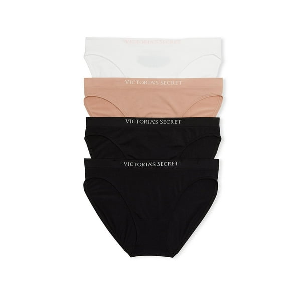 Braguitas de bikini sin costuras Victoria's Secret para mujer, paquete de 4