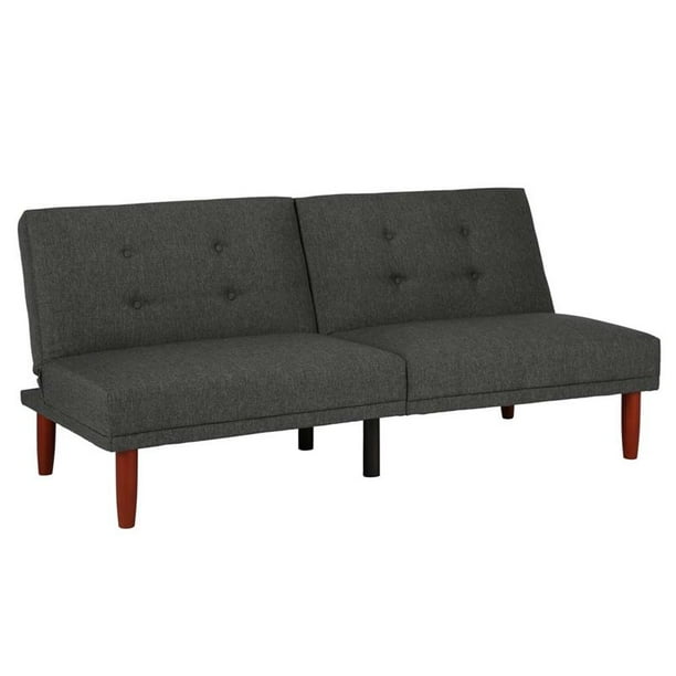 Dhp Bexley Tufted Convertible Sofa In Charcoal Gray With Tapered Legs Com Dhp Bexley Tufted Convertible Sofa In, Bexley Armless Full Sleeper Sofa