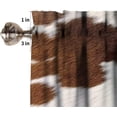 thumbnail image 3 of Retro Cow Print Kitchen Curtain Tiers and Valance Curtain Sets Animal Skin Theme Decorative Cafe Curtains Set for Kitchen Living Room Bathroom 54x18 & 27x36x2, 3 Panel, 3 of 3