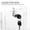 thumbnail image 4 of Clear Acrylic Display Donation Box Ballot Box Ticket Suggestion Container, 4 of 4