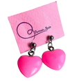 thumbnail image 1 of Pendientes colgantes de corazón rosa shaofei para mujeres y niñas, 1 of 5