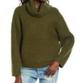 thumbnail image 2 of Leith Women's Ribbed Long Sleeve Turtleneck Sweater Pullover Green S, $49 NWT, 2 of 4