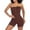 Coffee, variant on Women's Sleeveless Shapewear Short High Waist Tummy Control Invisible Panty Butt Enhancer Bodycon Dresses Black