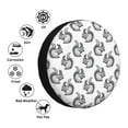 thumbnail image 4 of Naloa Black Squirrel PVC Leather Spare Tire Wheel Cover for Car Truck SUV Camper Trailer Universal Fit many size15 inch, 4 of 6