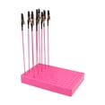 thumbnail image 2 of Soporte de soporte de pintura de 10X Pintura Herramientas de modelado Base Sticks para manualidades de tarjetas Memo de modelado de pasatiempos Rosa y 10 clips, 2 of 10
