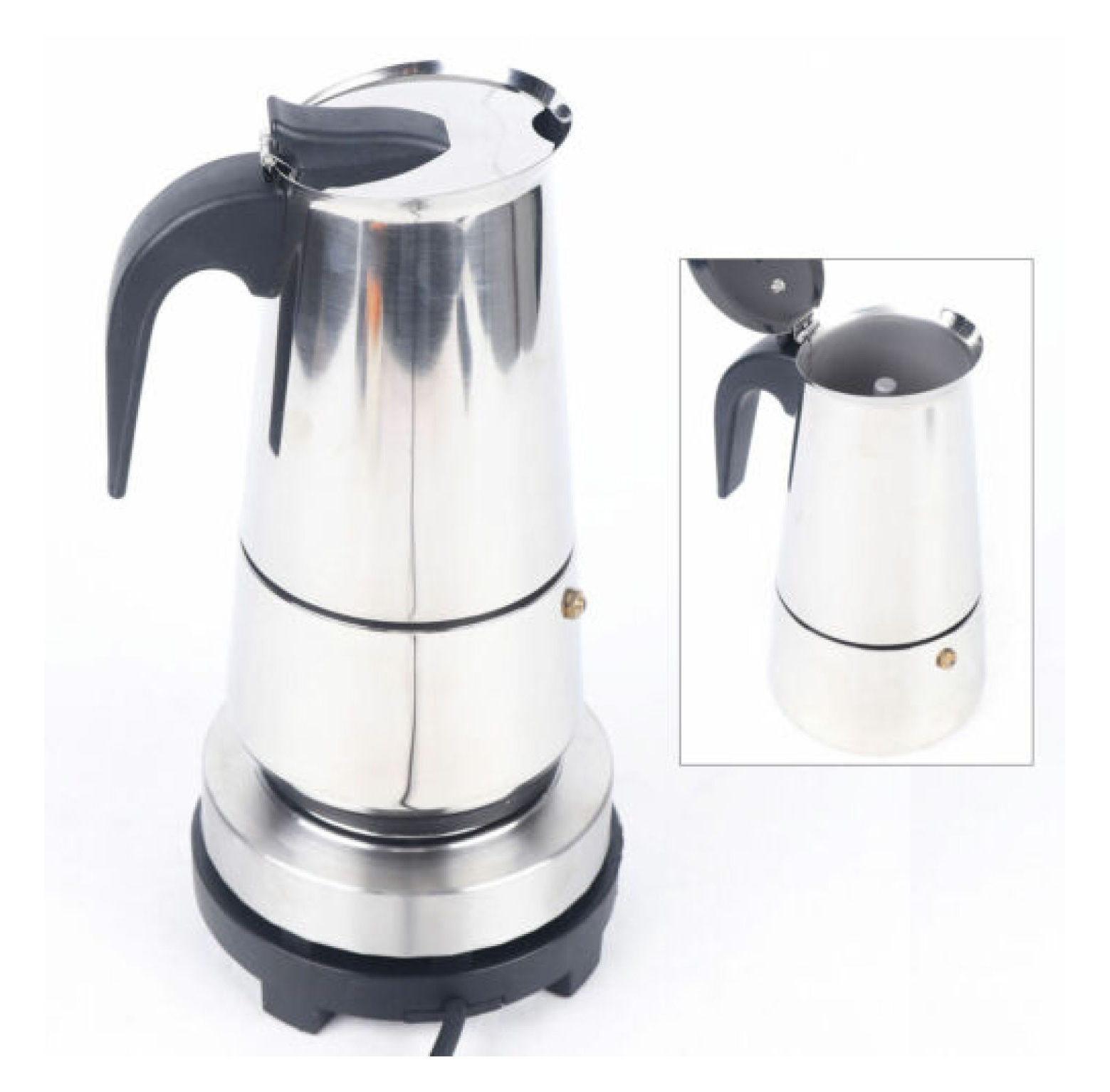 Cuban Coffee Maker Espresso 4/6/9 Cup Stainless Steel Stovetop Moka Coffee Maker